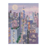 Galison City Lights 1000 Piece Puzzle in a Square Box from Galison - 1000 Piece Puzzle for Adults, Beautiful Illustrations from Joy Laforme, Thick and Sturdy Pieces, Idea Galison