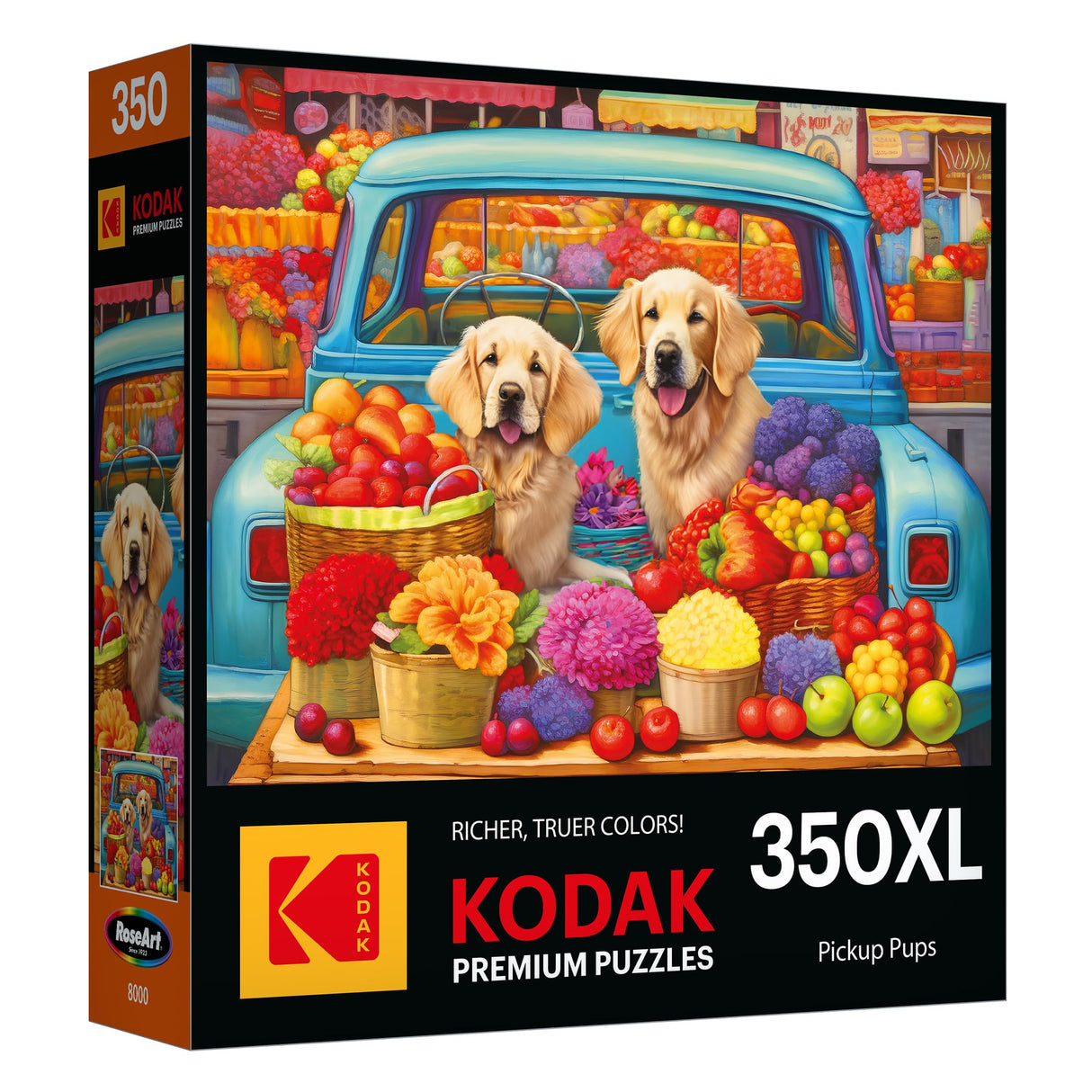 RoseArt - Kodak Premium - Pickup Pups- 350 Piece Jigsaw Puzzle for Adults RoseArt