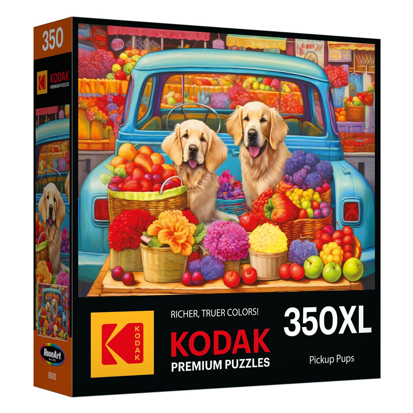 RoseArt - Kodak Premium - Pickup Pups- 350 Piece Jigsaw Puzzle for Adults