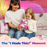 Pinwheel Crafts Beginner Sewing Kit for Kids Ages 5 6 7 8-12+ - Make Your Own Unicorn Purse Kids Sewing Kit - Play & Learn to Sew Craft Box, Girls & Boys Birthday Gifts Pinwheel Crafts