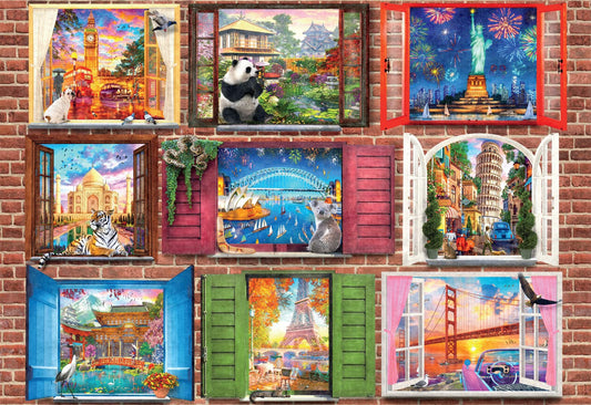 Buffalo Games - Dominic Davison - Windows Open to The World - 1500 Piece Jigsaw Puzzle for Adults -Challenging Puzzle Perfect for Game Nights - Finished Size is 38.50 x 26.50