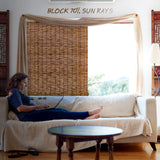 Tgzwme 2 Pack Retro Bamboo Roll-up Reed Shades - 47" W x 71" H Natural Light Filtering Window Blinds Tgzwme