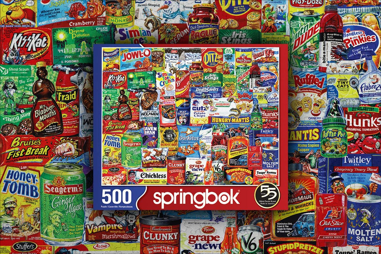 Springbok's 500 Piece Jigsaw Puzzle Looney Labels - Made in USA Springbok