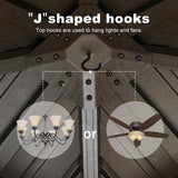 ABCCANOPY Hardtop Gazebo 10x10 - Outdoor Metal Hard Top Gazebo, Permanent Galvanized Steel Aluminum Framed Pavilion with Netting and Curtain for Patio Backyard Lawn Garden (Double Roof, Khaki) ABCCANOPY