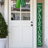 Glitzhome 60"L Wooden St. Patrick's Porch Sign, Happy St Patrick's Day Vertical Porch Decor for Home Front Door Yard Party glitzhome