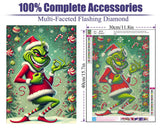 Apcufir Christmas Diamond Art Kits for Adults,Funny Diamond Painting Kits Full Round Drills,Diamond Dots Gem Art for Gifts and Home Wall Decor（12X16 Inch） Apcufir