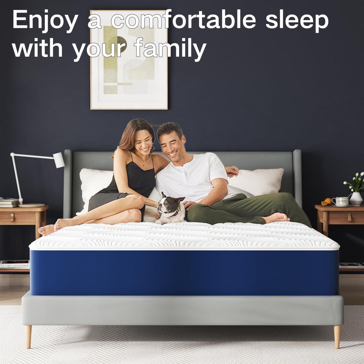 PurrJoys 12 Inch Firm Queen Mattress,Queen Size MattressCooling Memory Foam with Washable Zipper Cover, Pressure Relief & Firm Support, Easy Setup PurrJoys