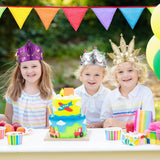 Equsion 72 Pcs Foam Princess Crowns DIY Tiaras Kids Party Princess Supplies Rhinestone Sticker Wooden Wand for Birthday Party Girls Making Your Own Tiara Equsion
