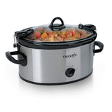 Crock-Pot Cook and Carry 6 Quart Manual Portable Slow Cooker and Food Warmer, Stainless (SCCPVL600-S) Crock-Pot