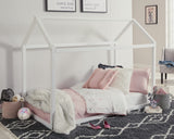 Signature Design by Ashley Flannibrook Contemporary House Bed Frame, Twin, White Signature Design by Ashley
