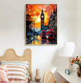 Paint by Numbers Kit for Adults Rolled Canvas - 16x20 Inch Big Ben Adult Paint by Number Kits on Canvas for Beginners, DIY Acrylic Oil Number Painting Kits with Gift Box for Home Wall Decor Gift Offito