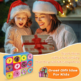 LELEMON Puzzles for Kids Ages 4-8,Donut Puzzle 100 Piece Puzzles for Kids in a Metal Box, Educational Kids Puzzles Jigsaw Puzzles 100 Piece Puzzle Games Puzzle Toys for Girls and Boys LELEMON