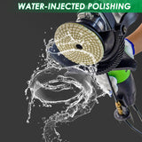 SDRTOP 800W Electric Wet Stone Polisher 4'' Variable Speed Grinder Buffing Machine, Countertop Concrete Polisher with 7PCS Diamond Polishing Pads for Granite, Tile, Cement Floor SDRTOP