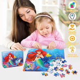 LELEMON Pretty Puzzles for Kids Ages 4-8,100 Piece Puzzles for Kids,Educational Kids Puzzles Jigsaw Puzzles in a Metal Box,Childrens Puzzles 100 Piece Puzzle Games Puzzle Toys for Girls and Boys LELEMON