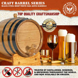 2 Liter Oak Aging Barrel with Wood Stand, Bung & Spigot - Mini Whiskey Barrels for The Home Alcohol Distiller, Brewer, Moonshiner & Winemaker - Age THOUSAND OAKS BARREL