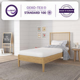 NapQueen 5 Inch, Twin Mattress, Memory Foam White Mattress - Medium Feel - CertiPUR-US Certified - Twin Bed Mattress in a Box, Breathable Soft Fabric Cover NapQueen