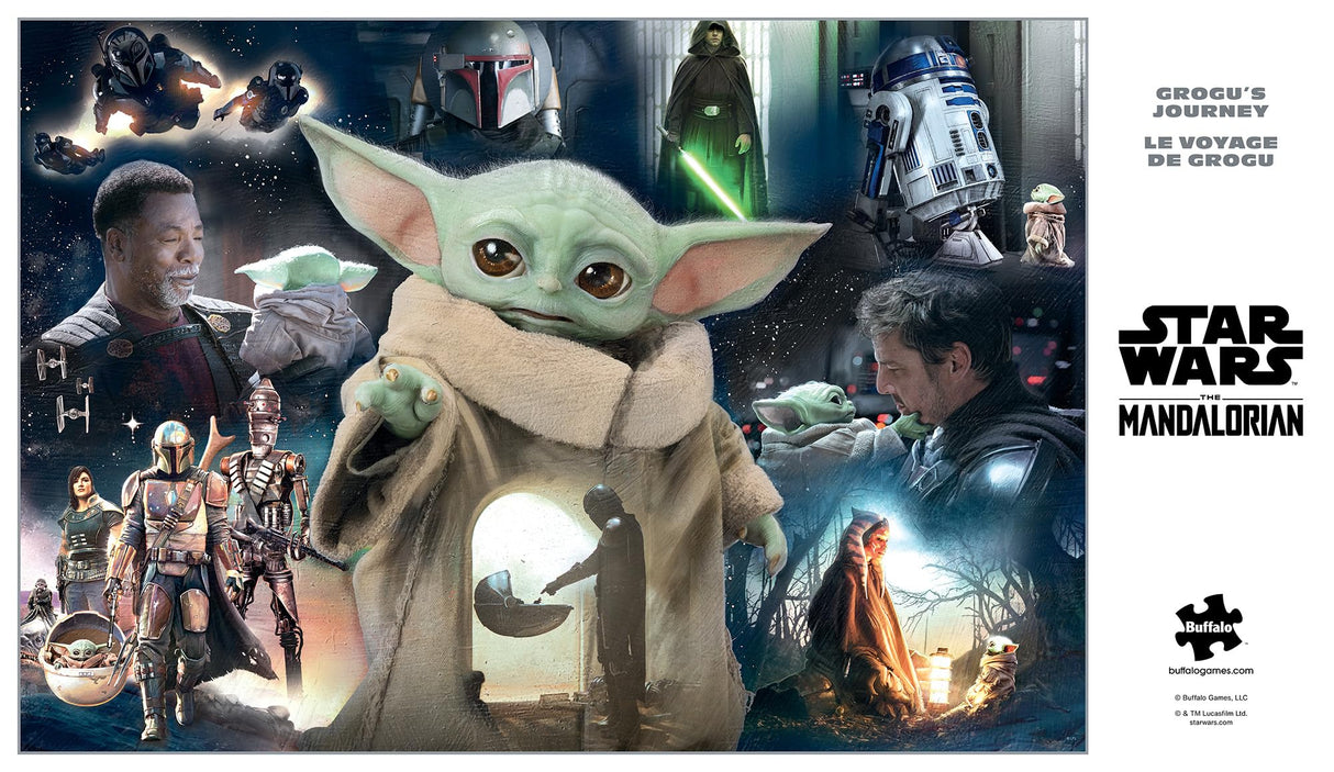 Buffalo Games - Star Wars - Grogu's Journey - 2000 Piece Jigsaw Puzzle for Adults -Challenging Puzzle Perfect for Game Nights - Finished Size is 38.50 x 26.50 Buffalo Games