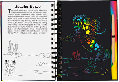 Scratch & Sketch Horses (Trace-Along)