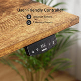 Agilestic Standing Desk with 2 Drawers, Adjustable Height Electric Desk with Storage, 63 x 24 Inches Sit Stand Up Computer Table for Work Office Home, Rustic Brown Agilestic