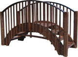 SamsGazebos Imperial Japanese Wood Garden Bridge 8 ft SamsGazebos