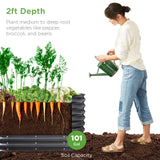 Best Choice Products 4x2x2ft Outdoor Metal Raised Garden Bed, Oval Deep Root Planter Box for Vegetables, Flowers, Herbs, and Succulents w/ 101 Gallon Capacity, Rubber Edge Guard - Charcoal Best Choice Products