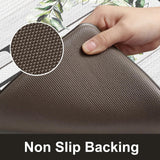 KIMODE Farmhouse Kitchen Mat 2PCS Anti Fatigue Kitchen Rugs Non-Skid Waterproof Kitchen Floor Mat Cushioned Comfort Standing Mat for Office,Laundry,Sink,Home KIMODE