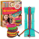 KidzMaker - Friendship Bracelets - DIY Craft Kit for Kids - Create Unique Friendship Bracelet Making KIT with Various Designs and Styles - Includes Braiding Tools, Threads, and Beads for Bracelets 4M
