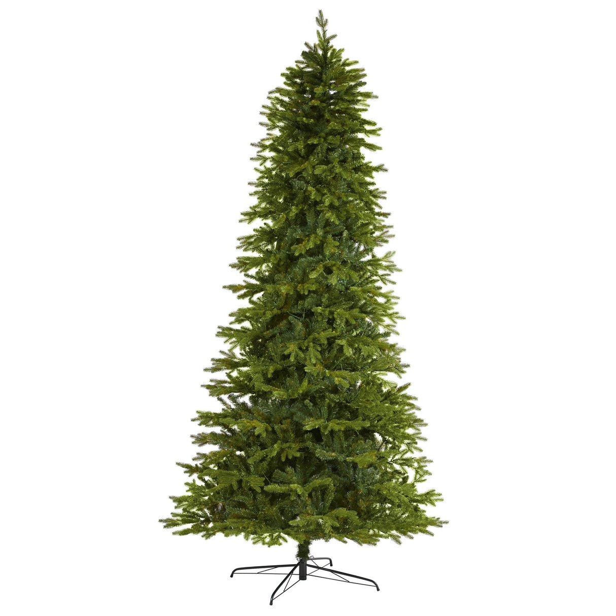 Nearly Natural 10ft. Belgium Fir Natural-Look Artificial Christmas Tree with 3514 Bendable Branches Nearly Natural