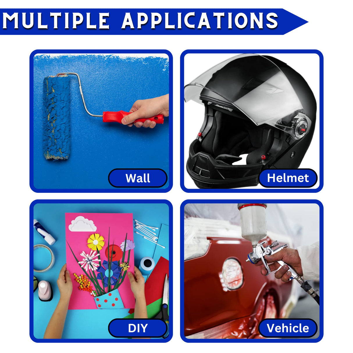 DOAY Blue Painters Tape 4 Inches x 45 Yards - 3D Printing Tape - Multi Surface Use - Single Roll DOAY