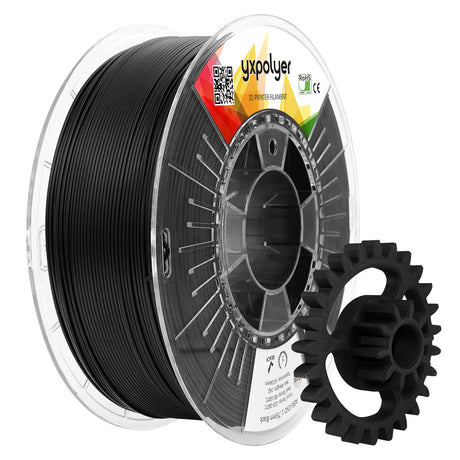 YXPOLYER ABS ESD Safe 3D Printing Filament 1.75mm 1kg Electrostatic Discharge Anti-Static ABS Engineering Industrial-Grade Filament for Electronics Industry with Heat-Resistant PC Spool yxpolyer