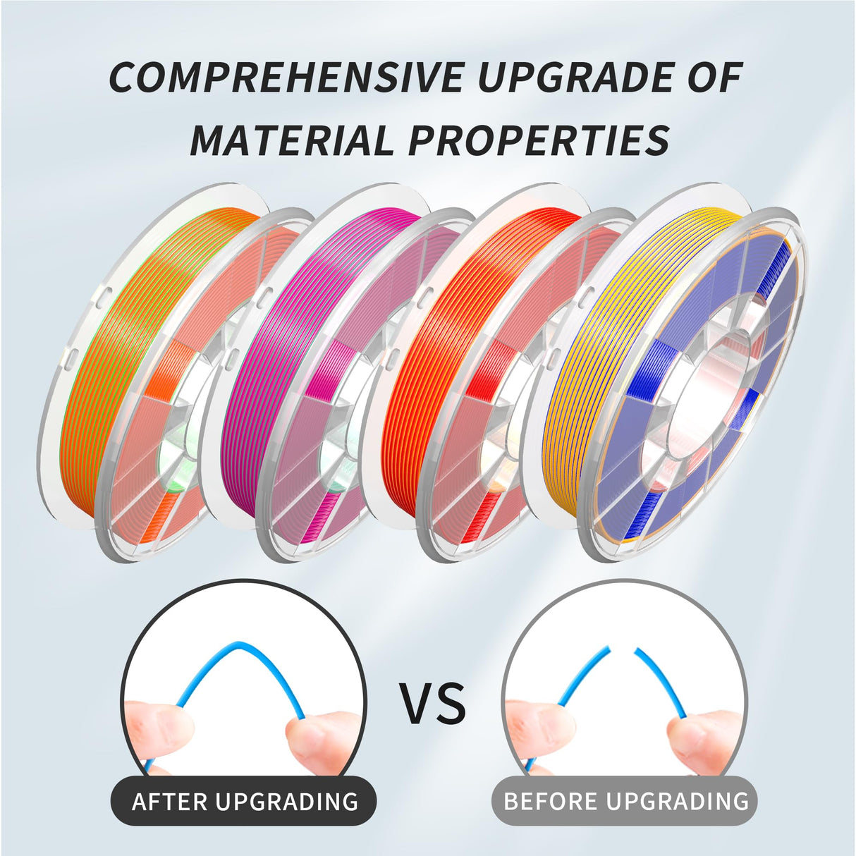 PINBALL 3D Printer Filament Bundle Tri-Colors Silk Shiny PLA Filament, Three Colors Fast Color Change Toughness Upgraded 3D Printing Filament, 1.75mm 250gX 4 Spools (2.2 lbs) PINBALL