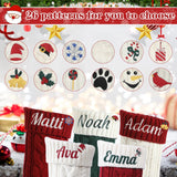 Personalized Christmas Stockings, 18” Large Custom Stockings with Embroidered Name, 1 Pack Knitted Xmas Stocking for Kids,Holiday and Family Stocking for Fireplace Christmas Party Decoration (A) Tarwanear