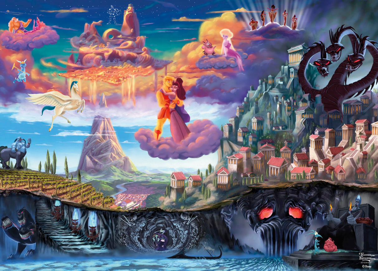 Ceaco - Thomas Kinkade - Disney - Hercules -1000 Piece Jigsaw Puzzle Ceaco