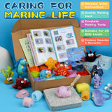 Fedmut Needle Felting Kits for Beginners Adult 12 Sea Animal Supplies with Wool Roving, Felt Art Kit, Wool Felting Kit for DIY Craft Home Decoration Party Supplies for Starters Fedmut