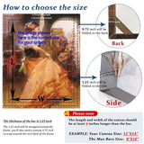 4pcs DIY Wooden Canvas Stretcher Bars Canvas Frame Kit for Gallery Wraps – Sturdy Solid Wood Bars for Oil Paintings, Prints, Posters, Diamond Painting, Home Studio Wall Decor ART