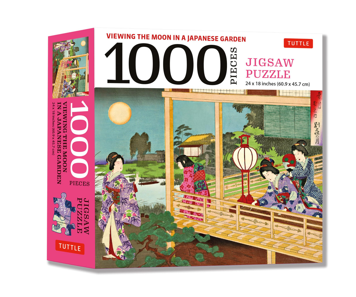 Viewing the Moon Japanese Garden- 1000 Piece Jigsaw Puzzle: Finished Size 24 x 18 inches (61 x 46 cm) Tuttle Publishing