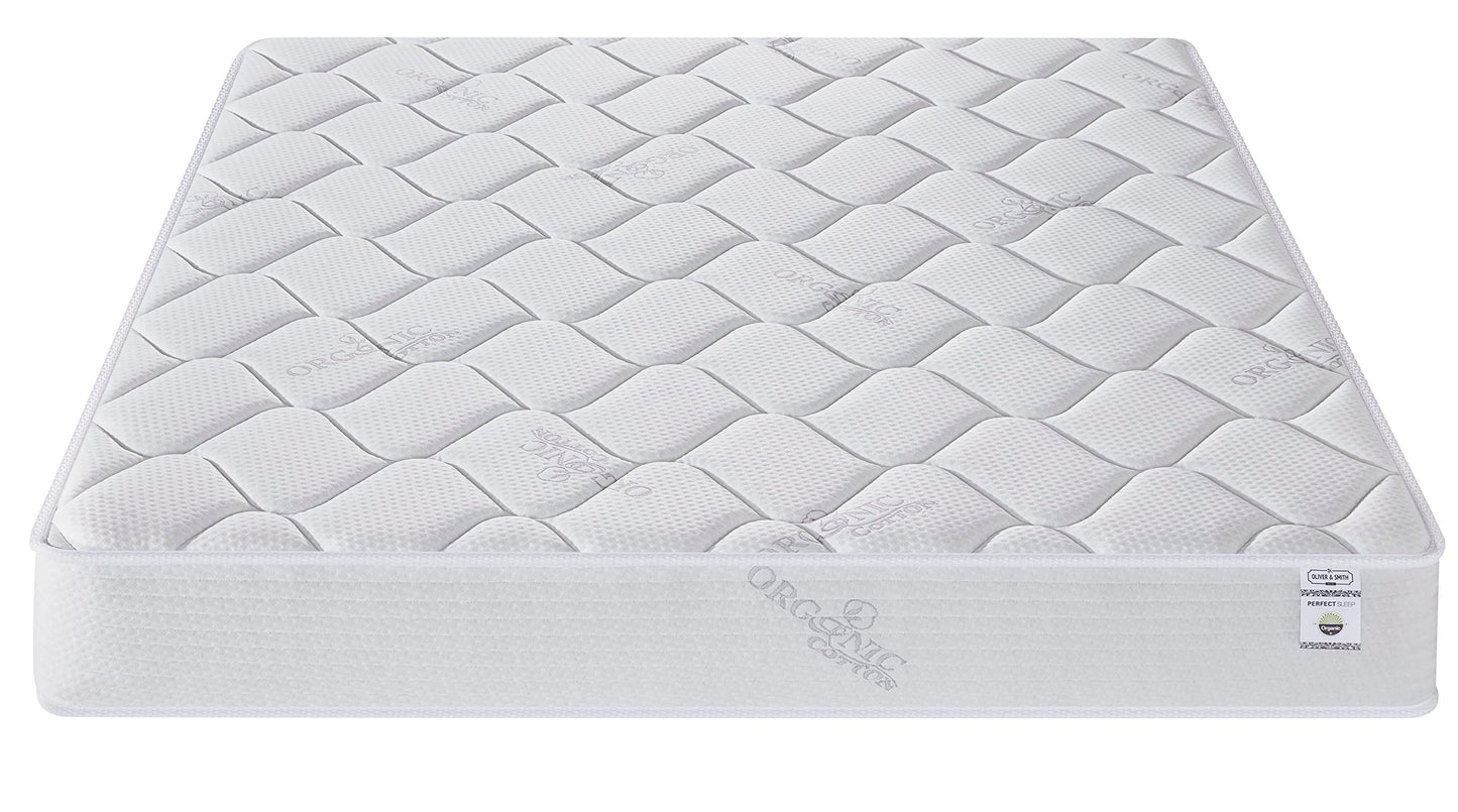 Oliver & Smith California King Mattress- 8 Inch Hybrid Cal King Mattress- Pocketed Coil Springs & High Density Premium Cold Foam with Breathable Polyester Cover- Comfort Tight Top- Medium Firm