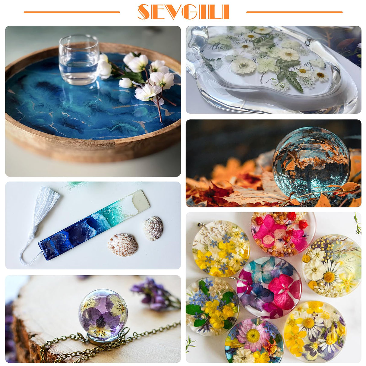 Epoxy Resin Kit 1.2Gallon, Newly Formulated Crystal Clear Epoxy Resin, Bubble-Free, Anti-Yellowing Art Resin for Casting, DIY, Resin Art, Resin Epoxy Molds, Jewelry, Easy to Use 1:1 Mix sevgili