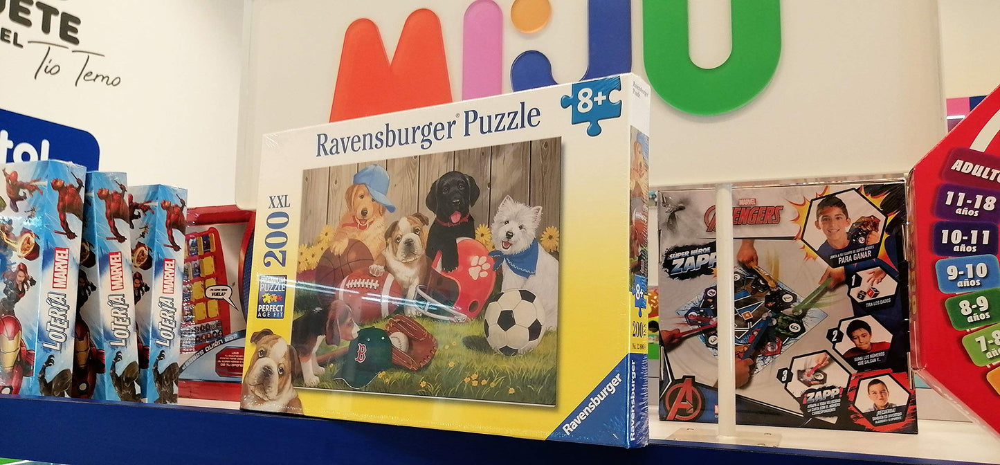 Ravensburger Let's Play Ball! 200-Piece Jigsaw Puzzle - Perfect for Kids | Unique Puzzle Pieces | Anti-Glare Surface | Crafted from FSC-Certified Materials