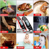 DUYKQEM Instant Read Digital Meat Thermometer (2 Pack) Waterproof Kitchen Cooking Food Thermometer with Probe Backlight & Calibration,Best Quick Grill Meat Probe for Grilling BBQ Smoker Chefs DUYKQEM