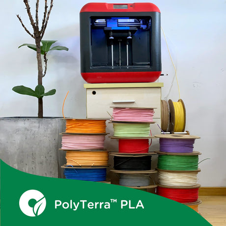 Polymaker Matte PLA Filament 1.75mm Wood Brown, 1.75 PLA 3D Printer Filament 1kg - PolyTerra 1.75 PLA Filament Matte Wood Brown 3D Printing Filament Polymaker