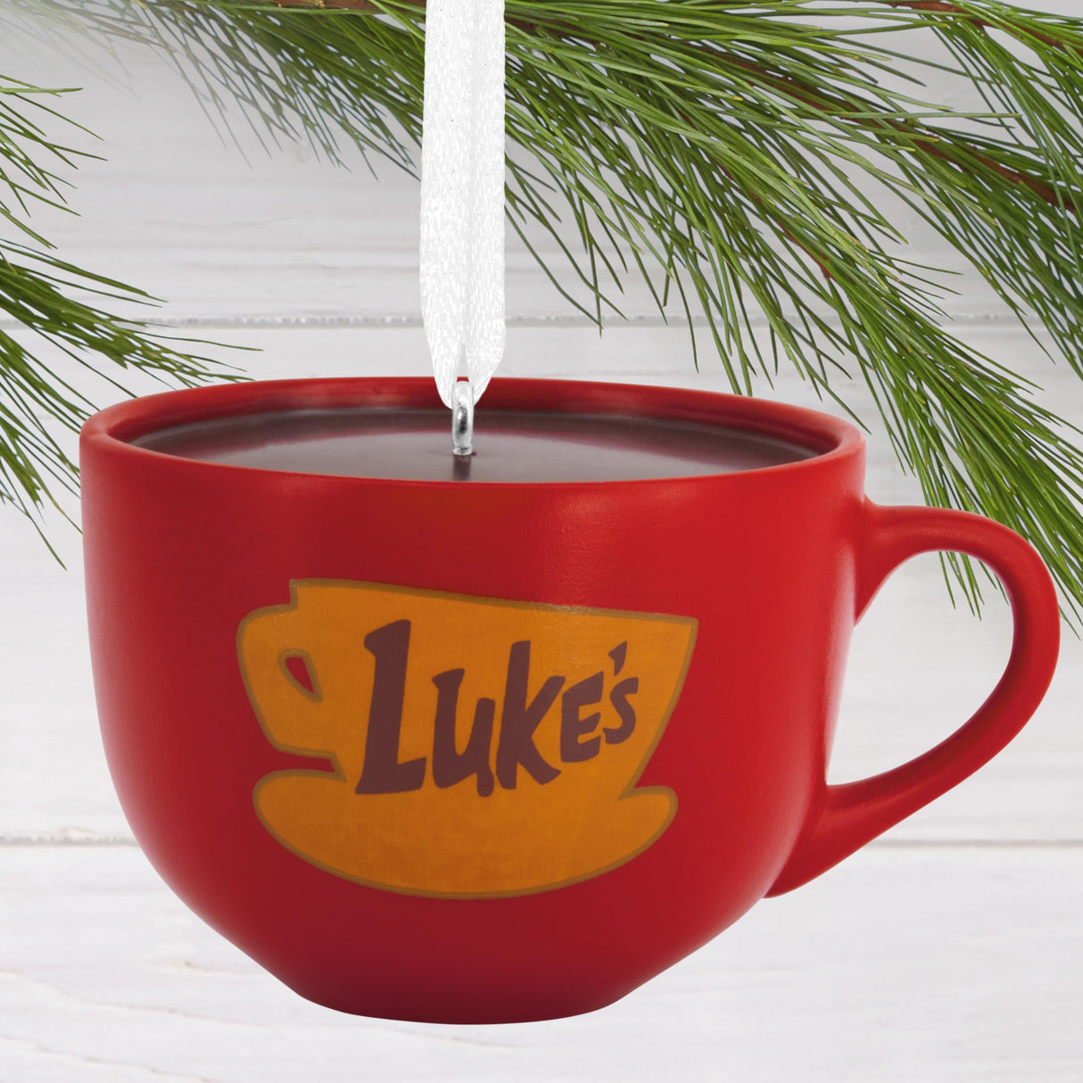 Hallmark Gilmore Girls Luke's Coffee Mug Christmas Ornament Hallmark