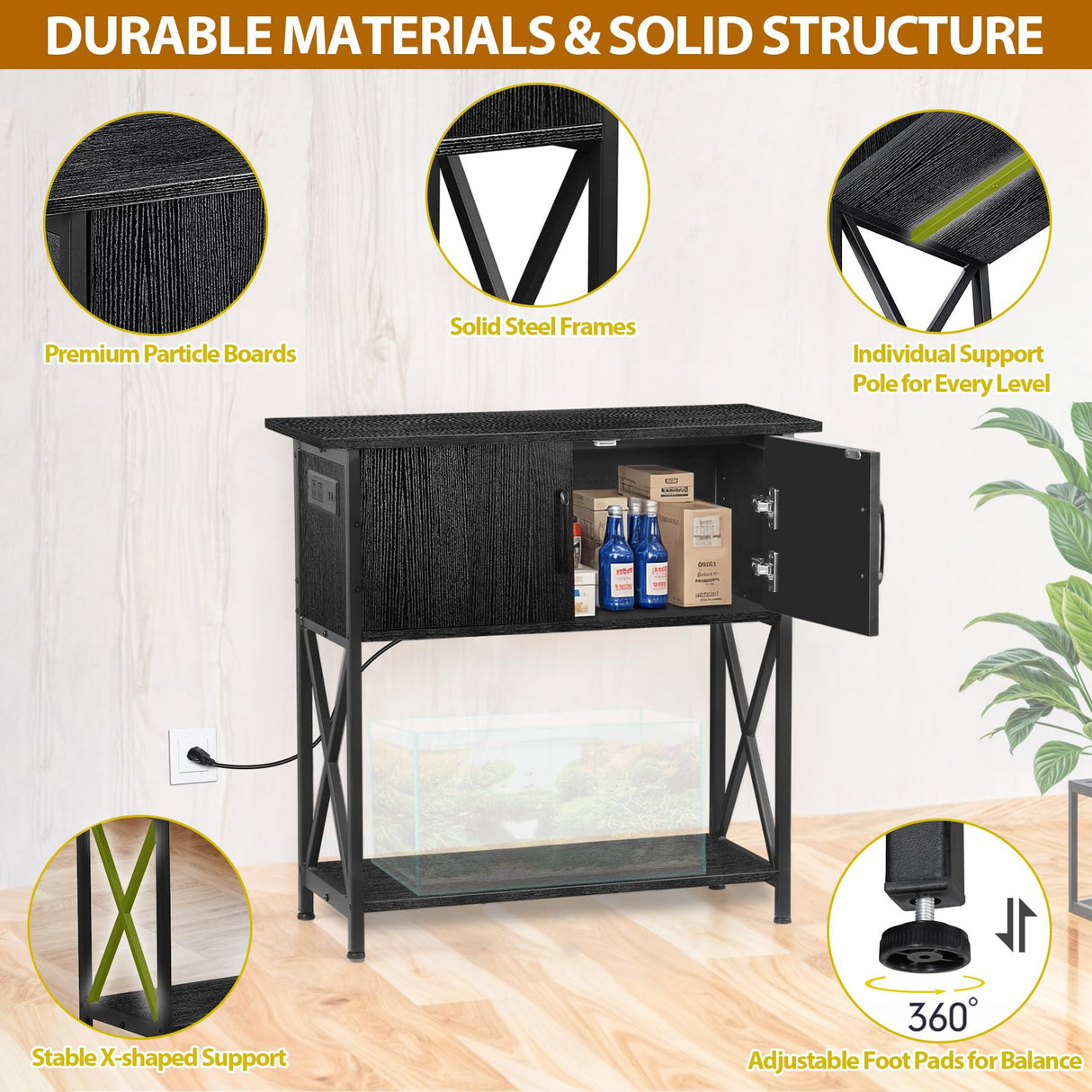 29 Gallon Aquarium Stand with Cabinet Storage – Metal Fish Tank Stand for 20 Gallon Long Aquariums, 330LBS Capacity (30.7" L*12.6" W) Nova Microdermabrasion