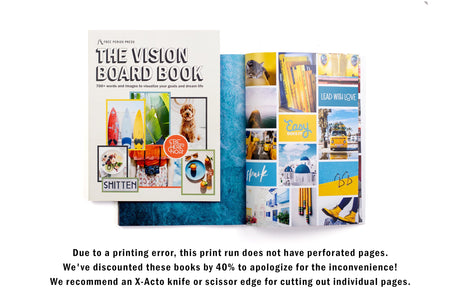 Free Period Press Vision Board Book, 700+ Words & Images in All Categories, for Visualizing Your Life Goals & Dreams, Playful, Stylish Pictures for Collage Making & Scrapbooking (Adult) Free Period Press