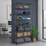Finnhomy 8-Tier Wire Shelving Unit - Adjustable Steel Rack, 14x36x80 Inches, 8 Metal Shelves for Pantry and Garage Storage - NSF Certified, Black Finnhomy