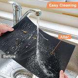 Eisinly Grill Mats for Outdoor Grill, Set of 6 Reusable Baking Mat Non Stick Heat Resistant Grilling Mat, Grill Accessories Works on Gas Charcoal and Electric BBQ, 15.75 x 13-inch, Black Eisinly