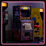 Numskull Quarter Arcades Space Invaders Collector's Edition Mini Arcade - 1/4 Scale Authentic Wooden Replica, Original ROM, Rechargeable Battery & 3W Speakers for Retro Enthusiasts quarter arcades