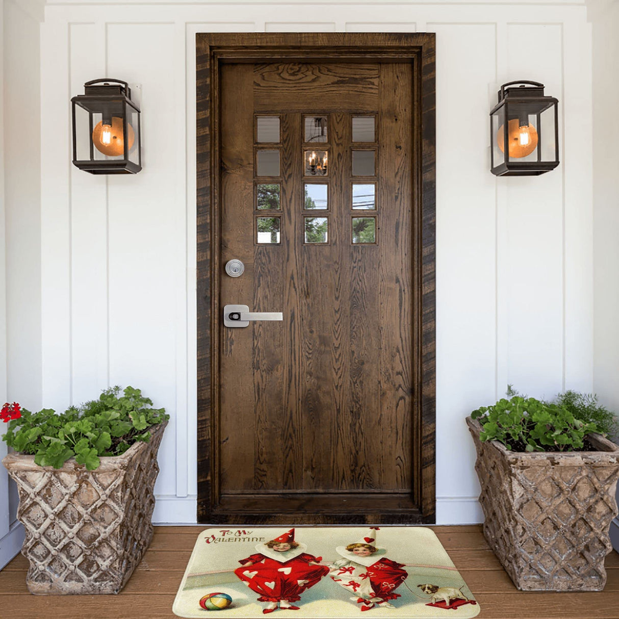 THIYOTA Welcome Mats for Front Door Outdoor Entry Welcome to Our Neck of The Woods Doormat Doormat Non Slip Mat for Home Indoor Farmhouse Funny Kitchen Rugs Patio Greeting Front Porch Rugs 17x30 Inch THIYOTA