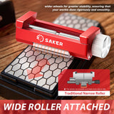 Saker Honing Guide Tool Upgraded - Off-Center Sharpening Holder for Short Woodworking-Chisels and Planes width 0.2-2.55 inches,RED… Saker