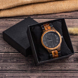 Fodiyaer Custom Engraved Wooden Watch Gifts for Son from Dad As Personalized Christmas Birthday Graduation Wood Idea with Cowhide Leather Strap Fodiyaer